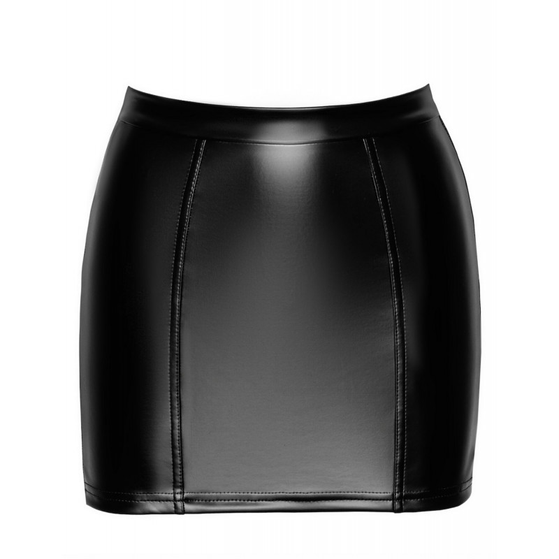 Спідниця Noir Handmade F341 Powerwetlook and lace skirt XXL - задній вид