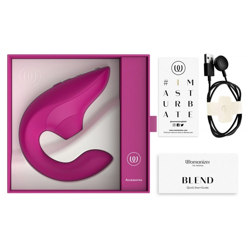 Womanizer Blend Vibrant Pink - використання у дії (ілюстрація)