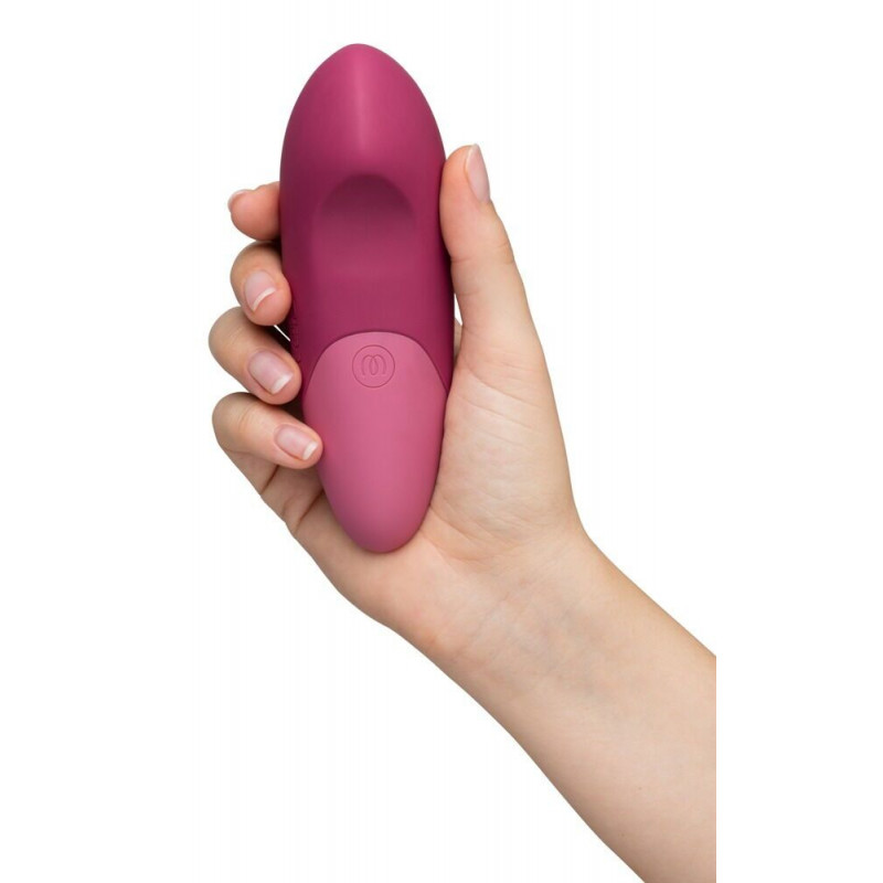 Детальний вигляд насадки мінівібратора Womanizer Vibe Dusky Pink, що демонструє його унікальну текстуру