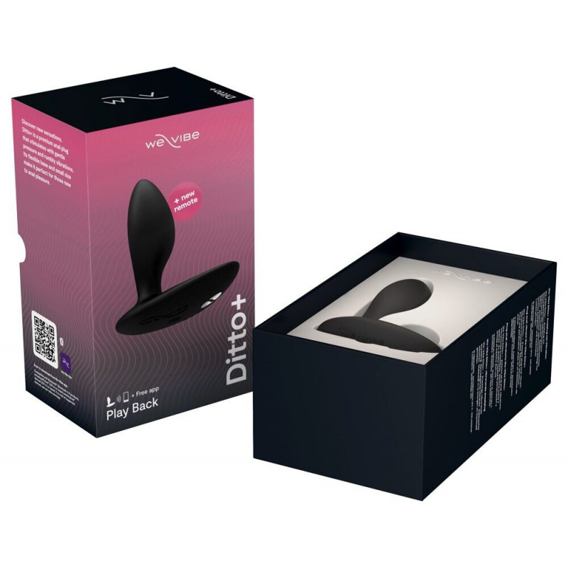We-Vibe Ditto+ Satin Black: комплектація з пультом