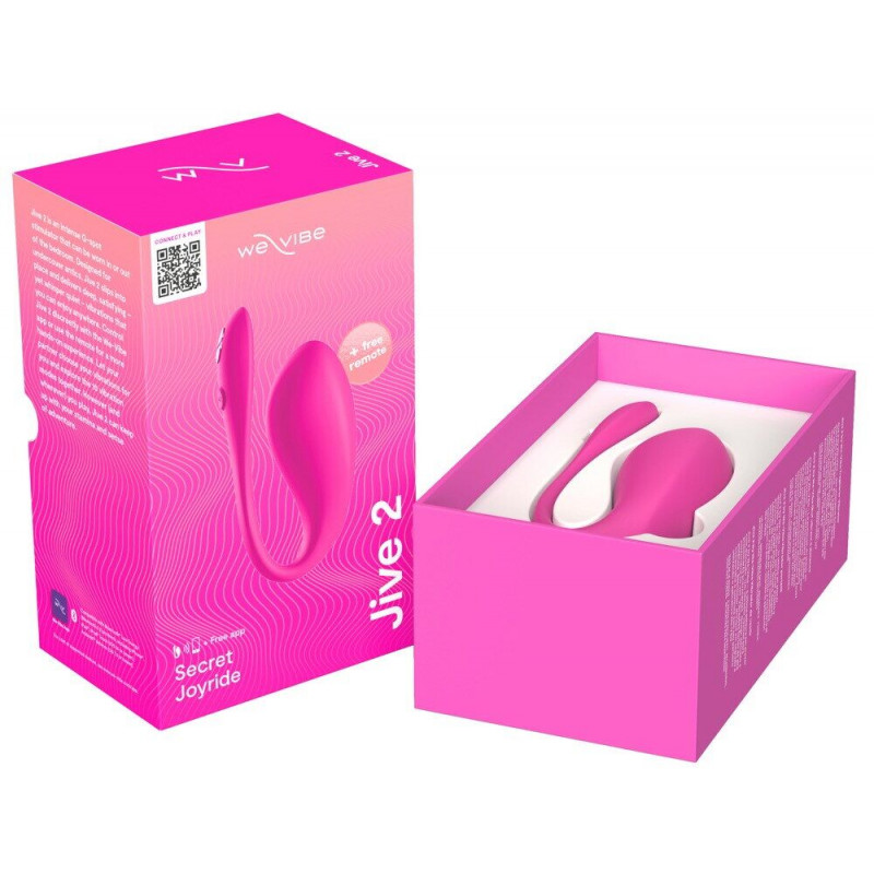 Комплектація We-Vibe Jive 2 Electric Pink: яйце, пульт, зарядний пристрій