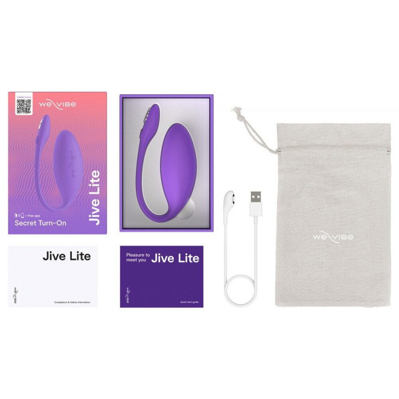 Смарт-віброяйце We-Vibe Jive Lite Purple - вібраційні елементи, робоча частина