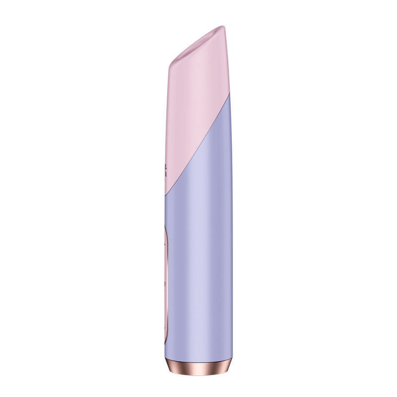 Вакуумний стимулятор Satisfyer Bold Kiss Violet 3D Air Pulse, вид збоку
