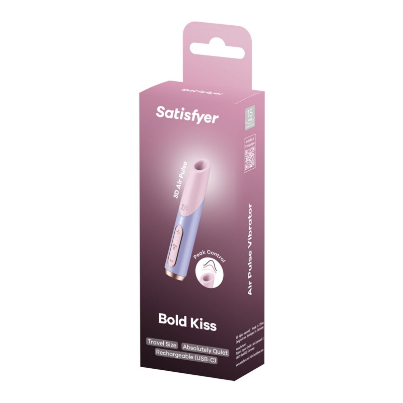 Текстура силіконового покриття вакуумного стимулятора Satisfyer Bold Kiss Violet 3D Air Pulse