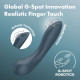 Стимулятор точки G Satisfyer G-Spot Wave 4 у повній довжині, показує всі його деталі та кнопки керування