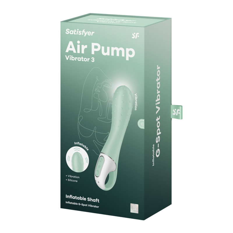 Комплектація вібратора Satisfyer Air Pump Vibrator 3: вібратор, кабель для зарядки, інструкція