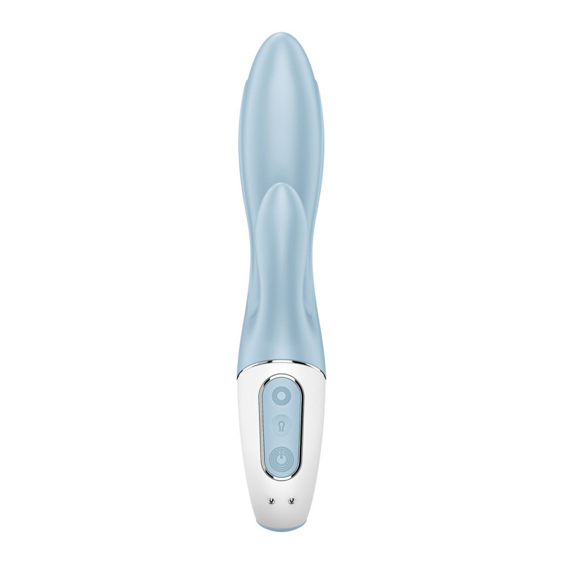 Вібратор-кролик Satisfyer Air Pump Bunny 1 в розгорнутому вигляді, демонструє надувні вушка