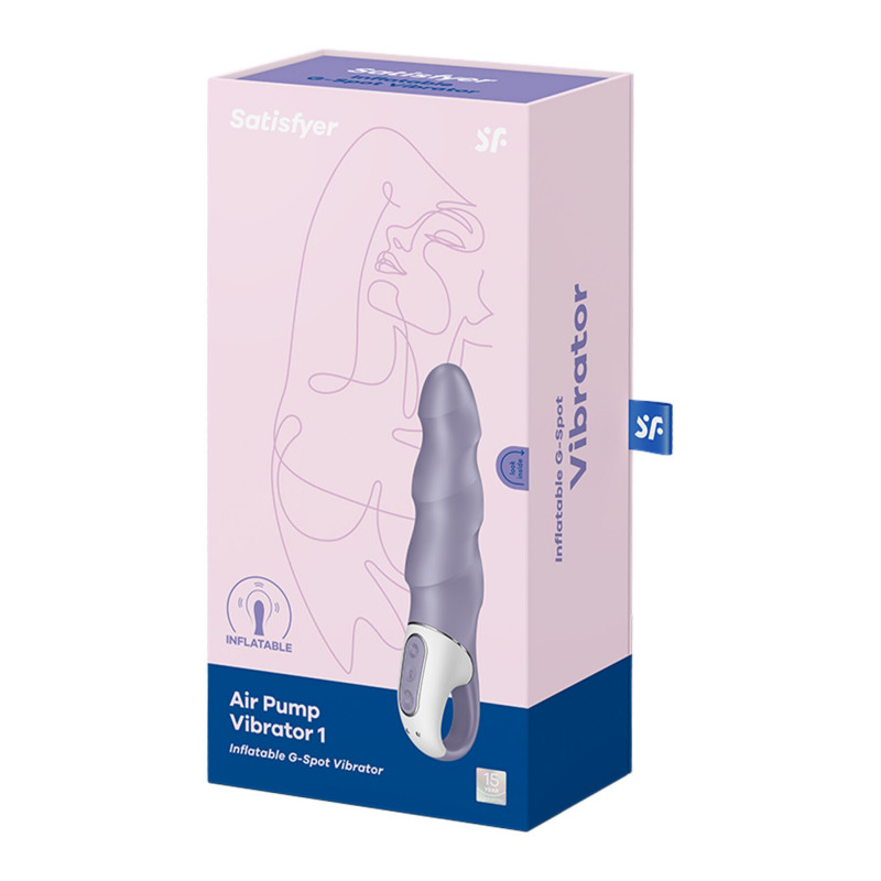 Вібратор Satisfyer Air Pump Vibrator 1 в дії, демонстрація розміру