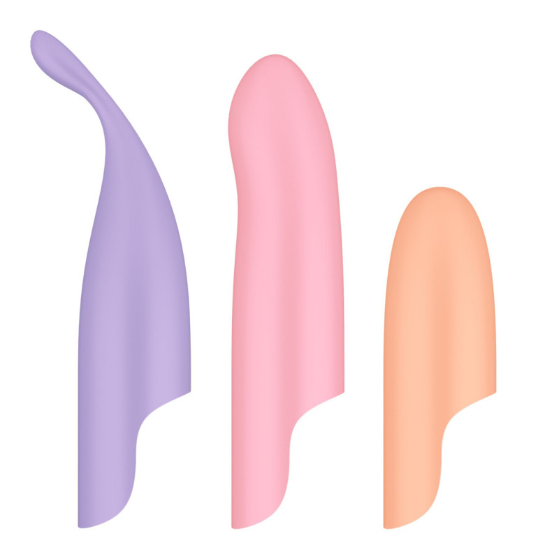 Текстура силіконових насадок вібратора Satisfyer Playful Four 4-в-1