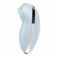 Satisfyer Tap & Climax 2 Blue збоку, демонструючи його ергономічну форму