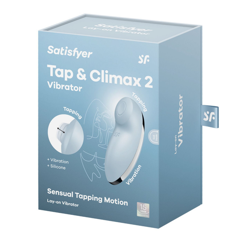 Кнопки керування на Satisfyer Tap & Climax 2 Blue, синій колір