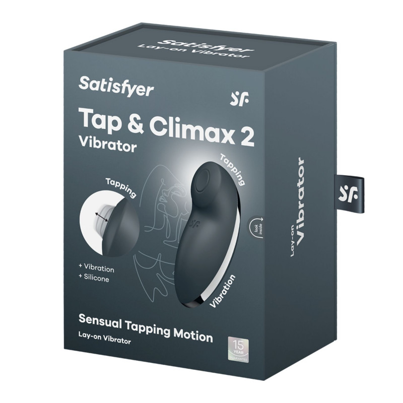 Комплектація вібростимулятора Satisfyer Tap & Climax 2 Grey, включаючи зарядний кабель
