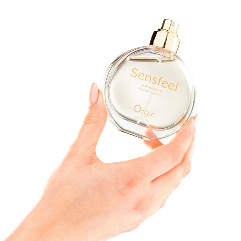 Флакон жіночих парфумів Orgie Sensfeel for Woman 50 мл, детальний вигляд горлечка та розпилювача