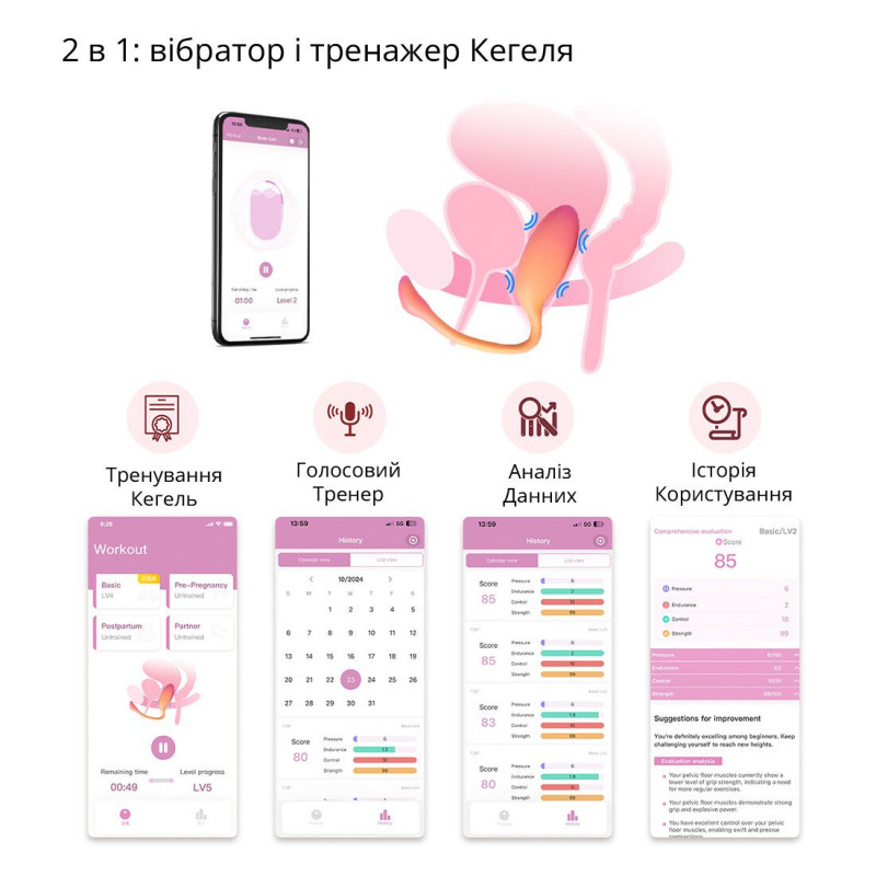 Смарт-віброяйце Magic Motion Flamingo Max Orange 2в1 – використання як тренажер Кегеля, фото в руках, бренд Magic Motion