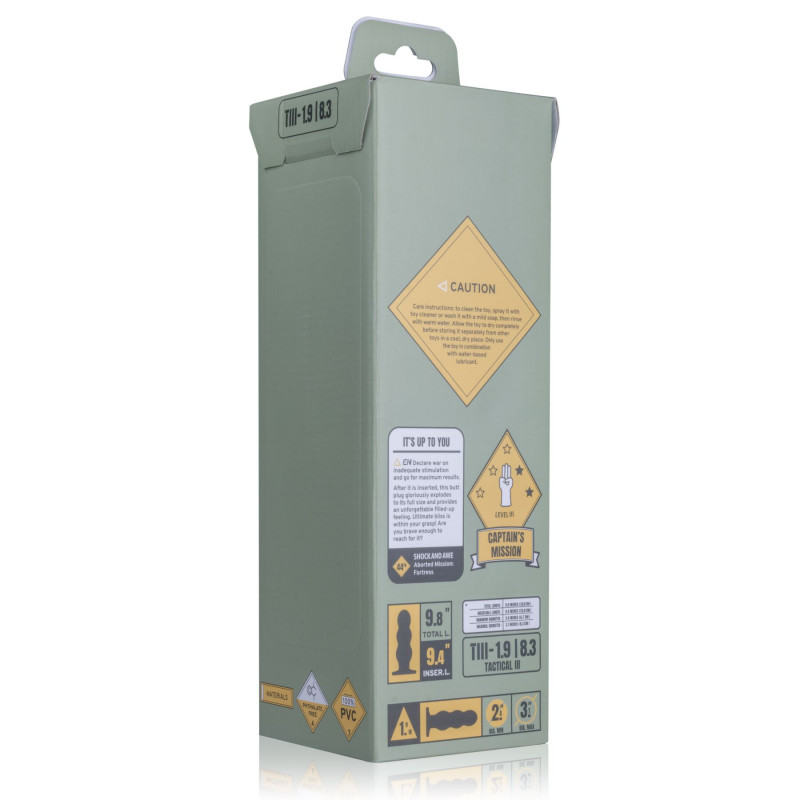 Анальна пробка BUTTR Tactical III ергономічна - крупний план деталей