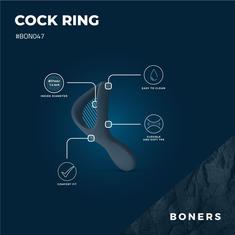 Ерекційне кільце Boners Cock ring - форма
