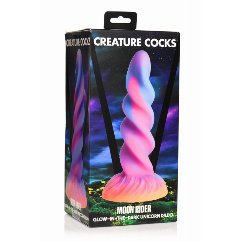 Фаллоімітатор Creature Cocks Unicorn Dildo 20.6 см, загальний вигляд, передня частина