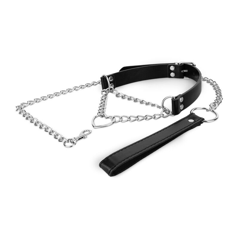 Розкішний вигляд нашийника Bedroom Fantasies Collar with Chain Silver в упаковці