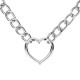 Повідцем до нашийника Bedroom Fantasies Collar with Chain Silver: його міцність та елегантність