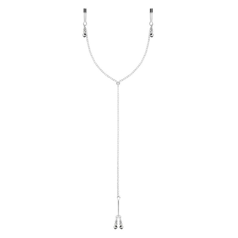 Упаковка затискачів для сосків та клітора Bedroom Fantasies Silver