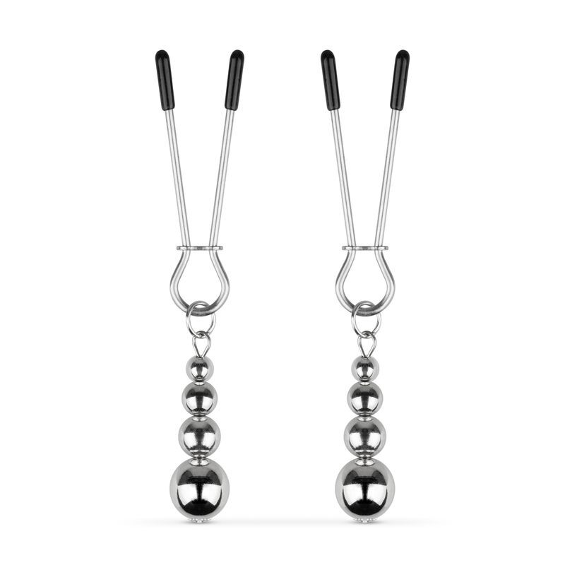 Упаковка затискачів для сосків Bedroom Fantasies Nipple Clamps Beaded Chain Silver, презентабельний вигляд