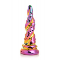Фаллоимитатор стеклянный Creature Cocks Enchanting Rainbow Glass Dildo, 16 см