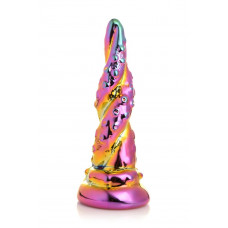 Фалоімітатор скляний Creature Cocks Enchanting Rainbow Glass Dildo, 16 см