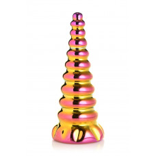 Скляний фалоімітатор Creature Cocks Twilight Rainbow Glass Dildo, 16 см