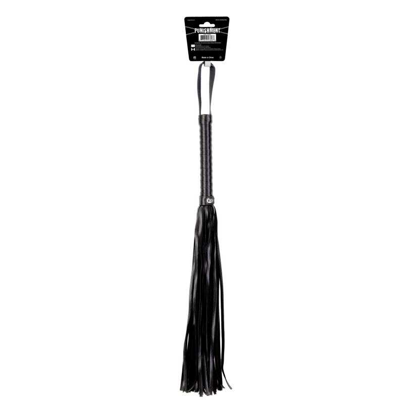 Текстура матеріалу чорних флоггерів Punishment, крупний план