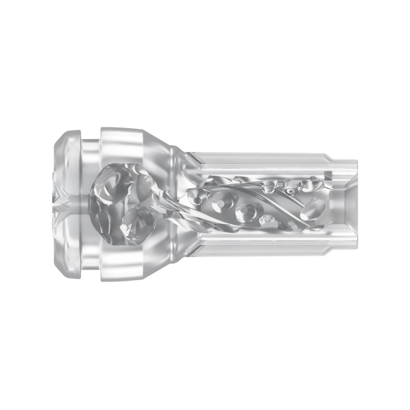 Мастурбатор Kiiroo Feel Pocket Crystal - вигляд збоку, демонстрація форми