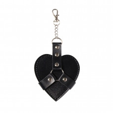 Брелок Art of Sex Chained Heart на карабіні, чорний — Keks-Hub