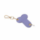 Брелок Art of Fhallus Лаванда, вид збоку, демонструє його компактний розмір та міцний карабін.
