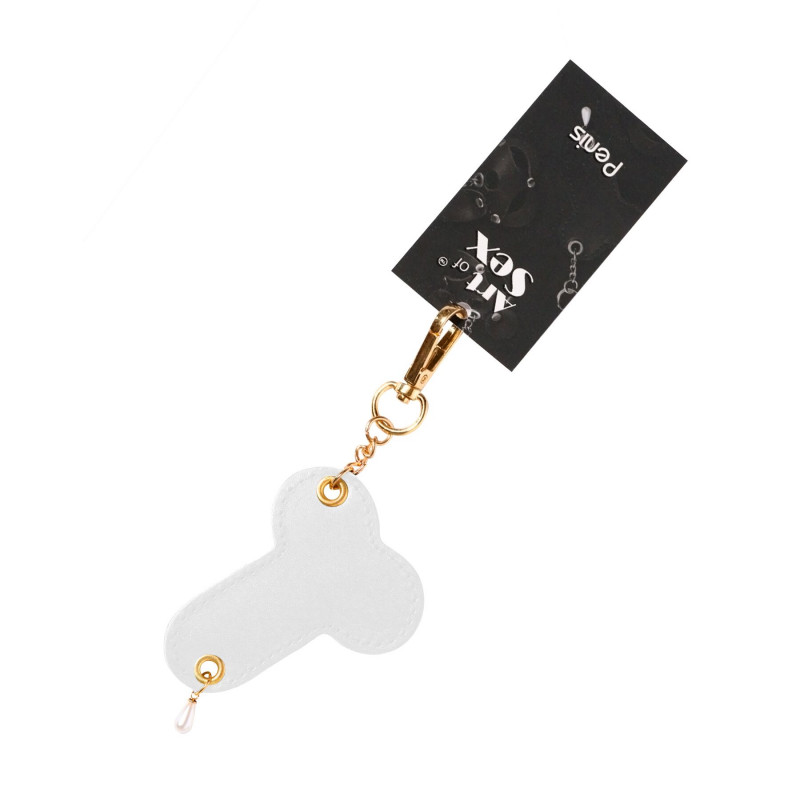 Упаковка брелока Art of Fhallus, білий, демонстрація текстури