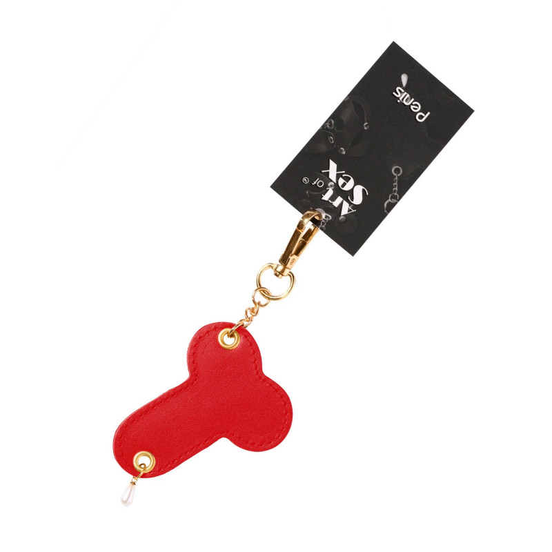 Упаковка брелока Art of Fhallus, червоний колір, текстура