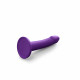 Фалоімітатор Dorcel Real Pleasure S Purple, вид збоку – демонстрація вигину та довжини