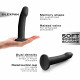 Текстура матеріалу фалоімітатора Dorcel Real Pleasure XL Black, відчуття реалізму
