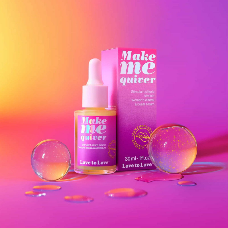 Збуджувальна сироватка Love To Love Make Me Quiver - вигляд збоку, демонстрація текстури