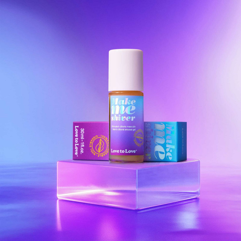 Стимулювальний гель Love To Love Make Me Shiver, вигляд збоку, акцент на текстурі