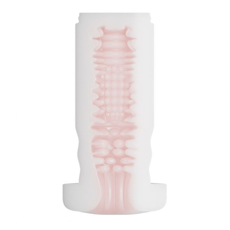 Рукав для мастурбатора BANANASOME ANUS KISSTOY, вид збоку, що підкреслює його анатомічну форму