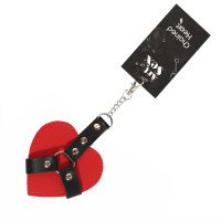 Брелок Art of Sex Chained Heart Красный на карабине для ключей