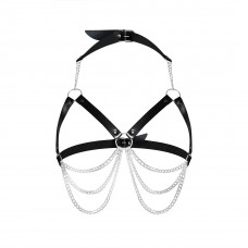 Жіноча портупея Art of Sex - Louise чорна XS-2XL, екошкіра — Keks-Hub