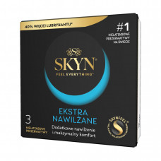 Презервативи SKYN Ekstra Nawilżane, безлатексні, ультратонкі, 3 шт, з 40% більше змазки — Keks-Hub
