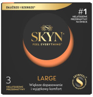 Презервативи SKYN Large безлатексні преміум, збільшений розмір, 3 шт