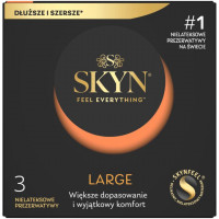 Презервативы безлатексные SKYN Large, премиум, увеличенный размер, 3 шт