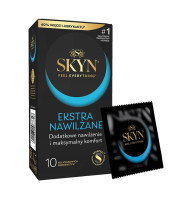 Презервативи безлатексні SKYN Ekstra Nawilżane 10 шт, ультратонкі, з 40% більше змазки
