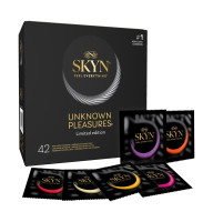 Презервативи безлатексні SKYN Unknown Pleasures, набір 42 шт, 6 видів