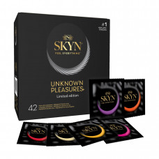 Презервативи безлатексні SKYN Unknown Pleasures, набір 42 шт, 6 видів — Keks-Hub