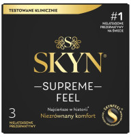 Презервативи SKYN Supreme Feel ультратонкі безлатексні 0,035 мм 3 шт, природна текстура