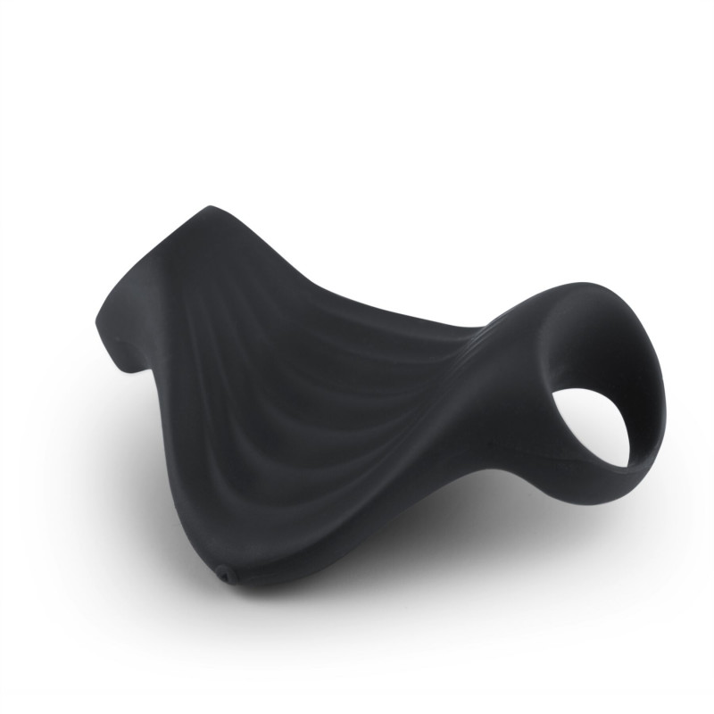 Мастурбатор Rocks Off Palm Black, детальний вигляд отвору з текстурою