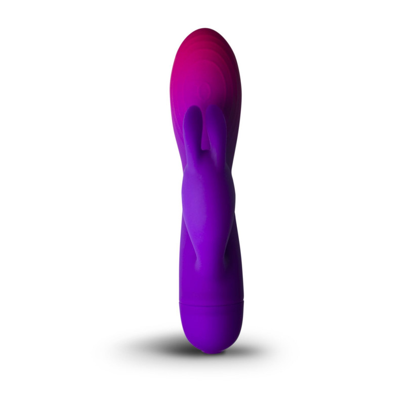 Текстура силіконового покриття вібратора-кролика Rocks Off Glo Girl Rabbit, м'ятний